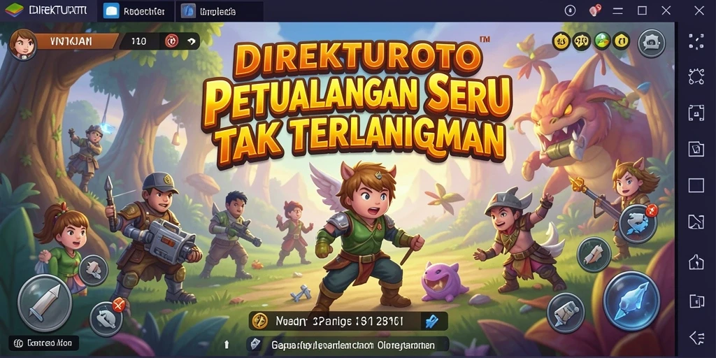 Tangkapan layar DISPLAY menunjukkan aksi seru dalam game petualangan.