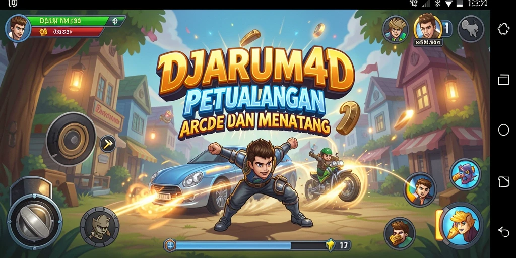 Screenshot utama DJARUM4D menampilkan aksi seru gameplay Arcade.