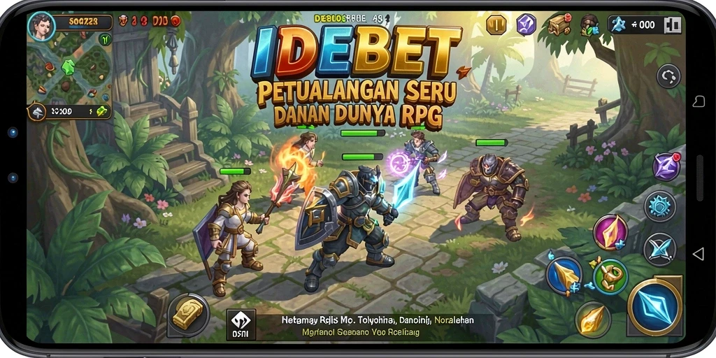 Tampilan gameplay RPG yang menarik dan mendebarkan di IDEBET.