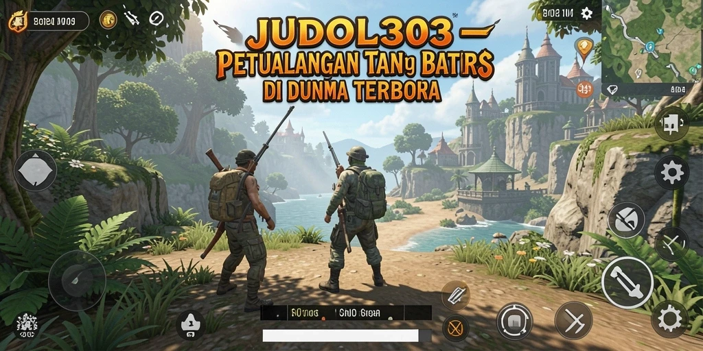 Tangkapan layar gameplay JUDOL303 menampilkan petualangan di dunia terbuka.