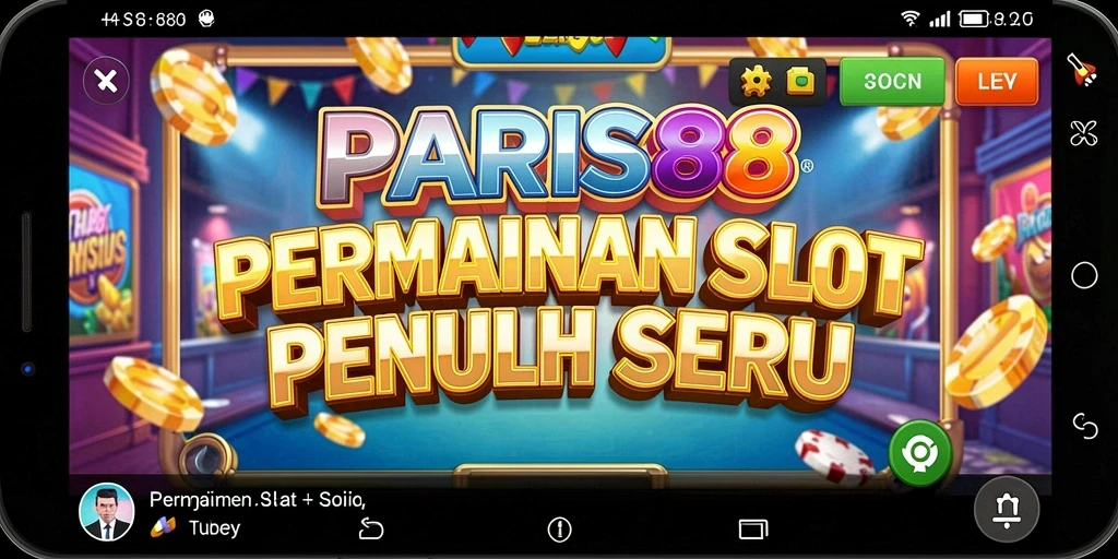 Screenshot gameplay PARIS88 menunjukkan suasana slot yang dinamis dan menghibur.