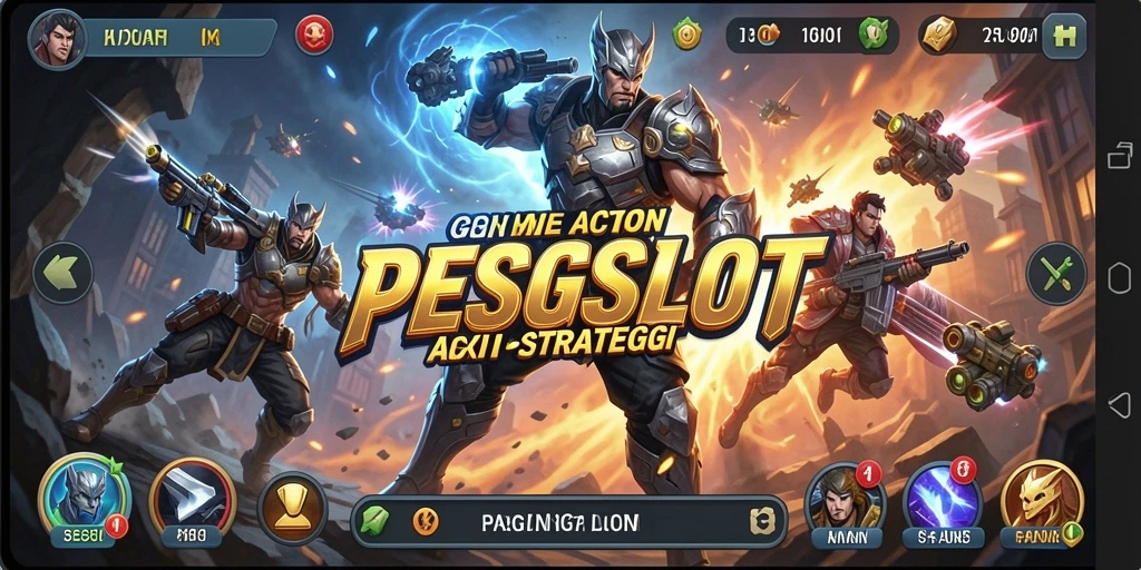 Screenshot PESGSLOT menampilkan aksi pertarungan yang mendebarkan.