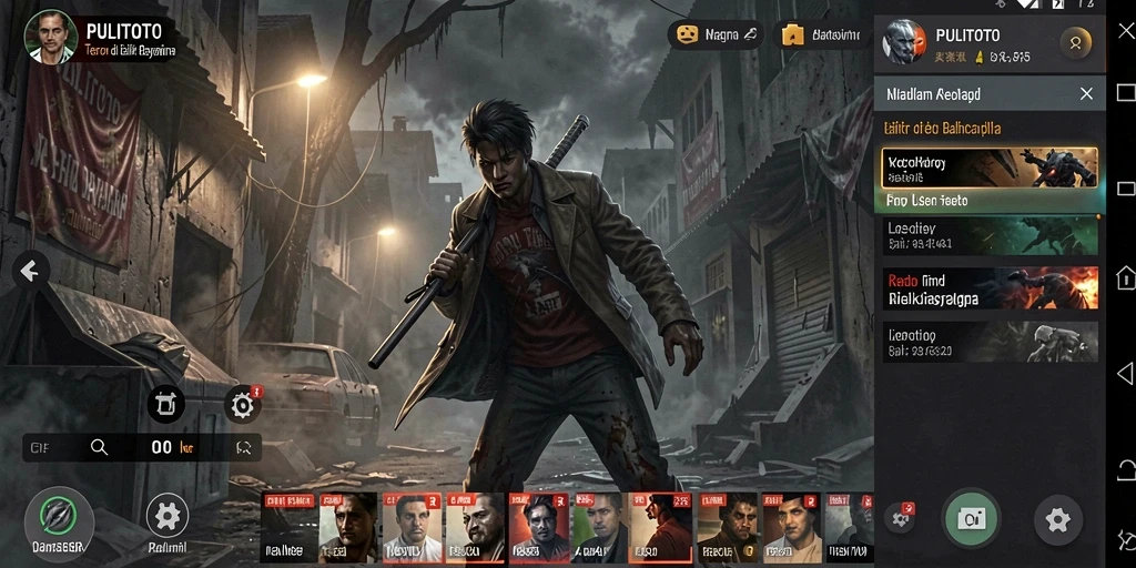 Screenshot utama PULITOTO menampilkan suasana mencekam dan detail gameplay yang membuat ketakutan.