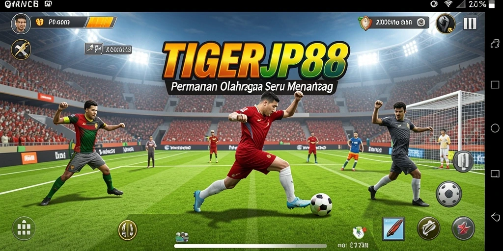 Gameplay dinamis TIGERJP88 yang menampilkan pertandingan olahraga mendebarkan.