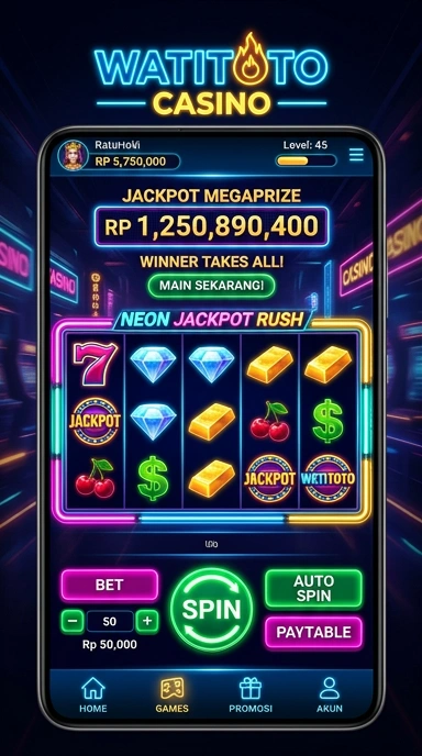 Screenshot antarmuka pengguna watitoto yang ramah.